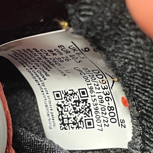 Nike Air Jordan 5 Retro Dunk on Mars Fire Red Shoes Womens 9 DD9336-800 - Picture 8 of 8